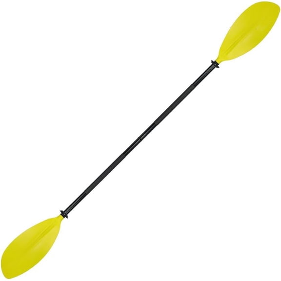 Adjustable Double Blade Kayak Paddle, Lightweight Plastic Canoe Boat Oar for Kayaking Water Sports, Yellow