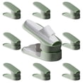 thumbnail image 1 of Adjustable Double Layer Shoe Slot Organizer Space Saving Shoe Cabinet Storage Rack for Closet, Wardrobe Non-Slip Stackable ABS Shoe Holder for Sneakers, Heels, Slippers 4 Height Settings (Green/Pink), 1 of 4