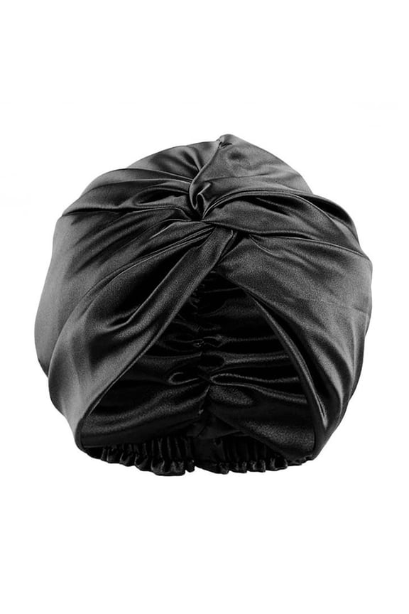 Adjustable Double Layer Silk Satin Hair Bonnet for Sleeping Protects Hair Comfortable Unisex