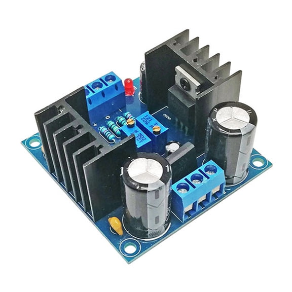 Adjustable Double Power Supply Board Voltages Regulator Boards Using LM317 for 1.2V to 37V Output and Rectifier Filter