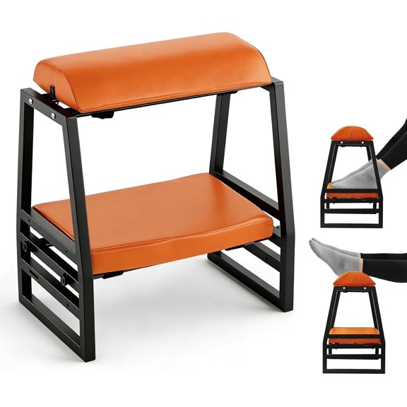 Adjustable Double Step Footrest Under Desk,9-Angle Double Step Foot Stool for Office & Home, Ergonomic Foot Support with Non-Slip Pads