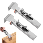 Adjustable Drawer Fixing Clamp, 2 Pack Adjustable Drawer Front Installation Clamps Stainless Steel, Cabinet Installation Tools, Drawer Face Clam