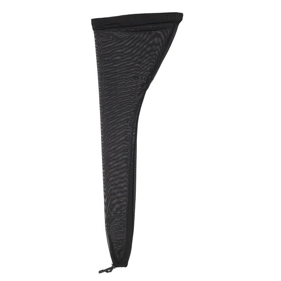 Adjustable Dreadlock Tube Cap and Long Mesh Bonnet High Elasticity Sleep Wrap for Braids and Locs Black