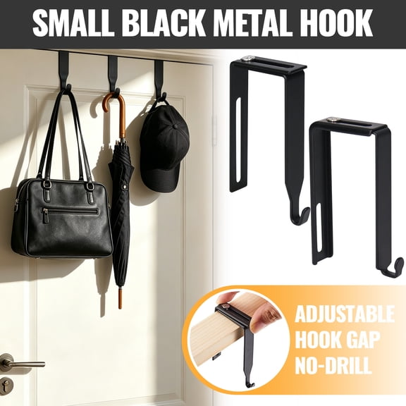Adjustable No Drill Outdoor Christmas Light Hangers for Concrete Cinder Block Walls & Wood Fences, Heavy Duty Sturdy Easy Install Garland Plant Hooks for Patio Garden Holiday Decor, (5PCS*Hook)