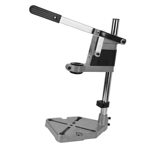 Adjustable Drill Stand, Universal Bench Press with Solid Column Bar and Sturdy Base for Power Drills with 43mm or 38mm Collar Diameter for Shop or Home Use