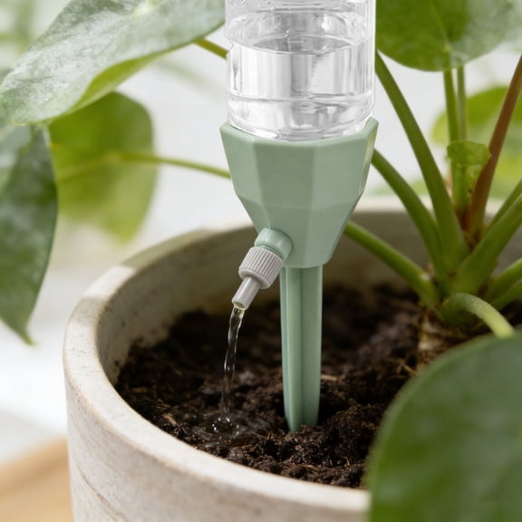 Adjustable Drip Self-Watering Stake – Diy Automatic Watering Insert For Indoor & Outdoor Plants(Green-17.5X5Cm)