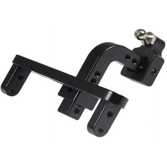Adjustable Drop Hitch Receiver Black CNC Aluminum for Axial SCX10-II 90046 Towing Applications