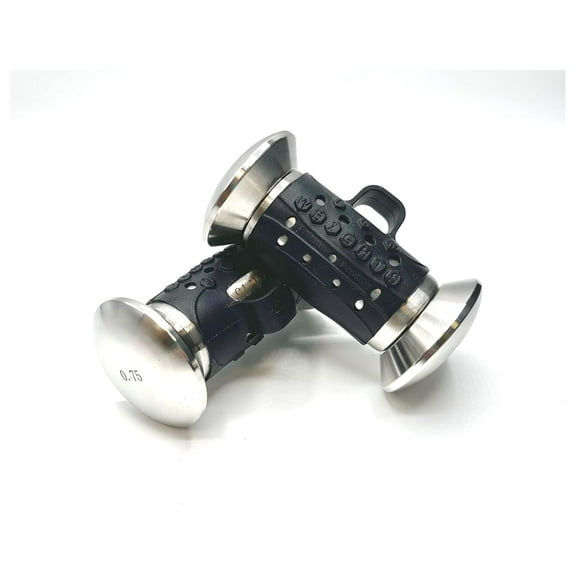 Adjustable Dumbbell 7.0 lbs Set  Stainless Steel Hand Weights with Anti-Slip Silicone Rubber Finger Loop for Training, Boxing & Workout, 2 Dumbbells (3.5 lbs Each)