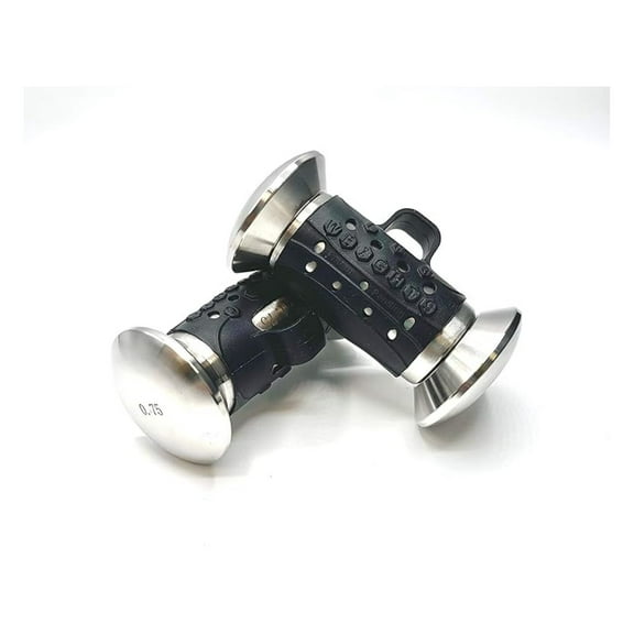 Adjustable Dumbbell 7.0 lbs Set Stainless Steel Hand Weights with Anti-Slip Silicone Rubber Finger Loop for Training, Boxing, and Workout for Men and Women - 2 Dumbbells, 3.5 lbs Each Hand