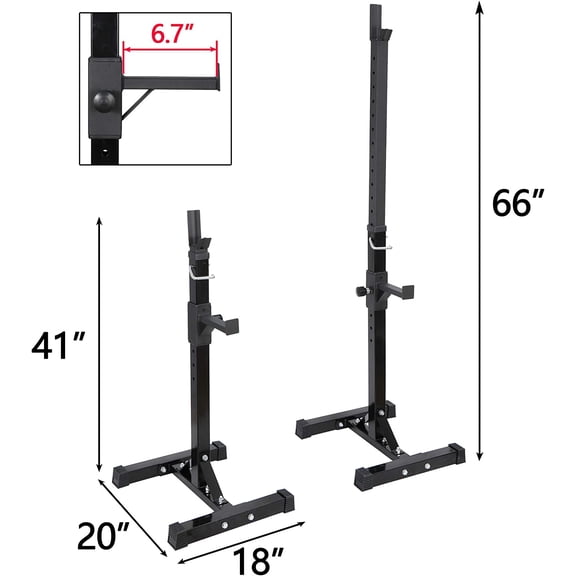 Adjustable Dumbbell Rack Stand Heavy Duty Steel Squat Barbell Bench Press Station for Home Gym 550LBS Capacity