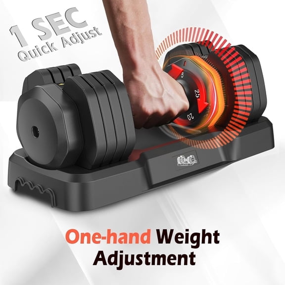 Adjustable Dumbbell Set of 2, 110LB/50LB Weights Dumbbell Set for Home Gym Exercise & Fitness, Fast Change Weights with Anti-Slip Handle, Multiweight Options for Full Body Workout