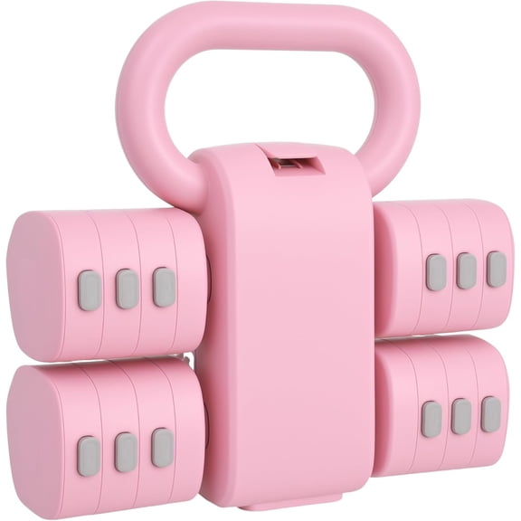 Adjustable Dumbbell Set of 2, 4 in 1 Free Weights for Women with  Adjustment,  Gym & Outdoor Exercise , Includes 2.2lb 3.3lb 4.4lb 5.5lb Hand Weights, Compatible with Kettlebells