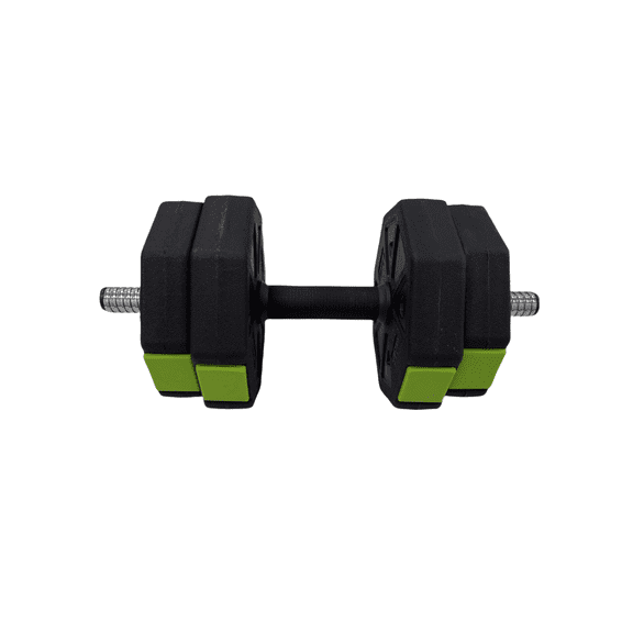 Adjustable Dumbbell Set,2 in 1 Adjustable Dumbbell Set with Iron Handle,Weight Set Used as Barbell for Home Gym,Octagon,30LBS