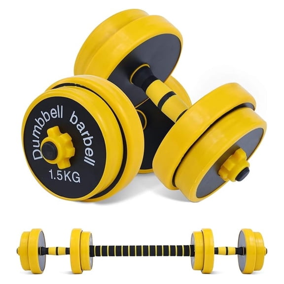 Adjustable Dumbbell Set 20-50LB, 3-in-1 Weight Set - Kettlebell Conversion, Non-Slip, Home Gym Weights
