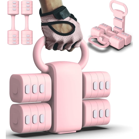 Adjustable Dumbbell Set Of 2 4 In 1 Free Weights Dumbbells For Women With Fast Adjustment Each 2lb 3lb 4lb 5lb Hand Home Gym & Outdoor Exercise