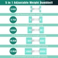 thumbnail image 1 of Adjustable Dumbbell Set for Home Gym Fitness Workout, 1 of 6