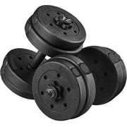 Adjustable Dumbbell Set with 4 Spinlock Collars for Home Gym Strength Training for Men and Women