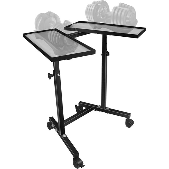 Adjustable Dumbbell Weight Rack Stand With Wheels Heavy Duty Weight Rack For Dumb Bells For Adjustable Dumbbell Set 4 Height Level, Home Gym Stand For Training