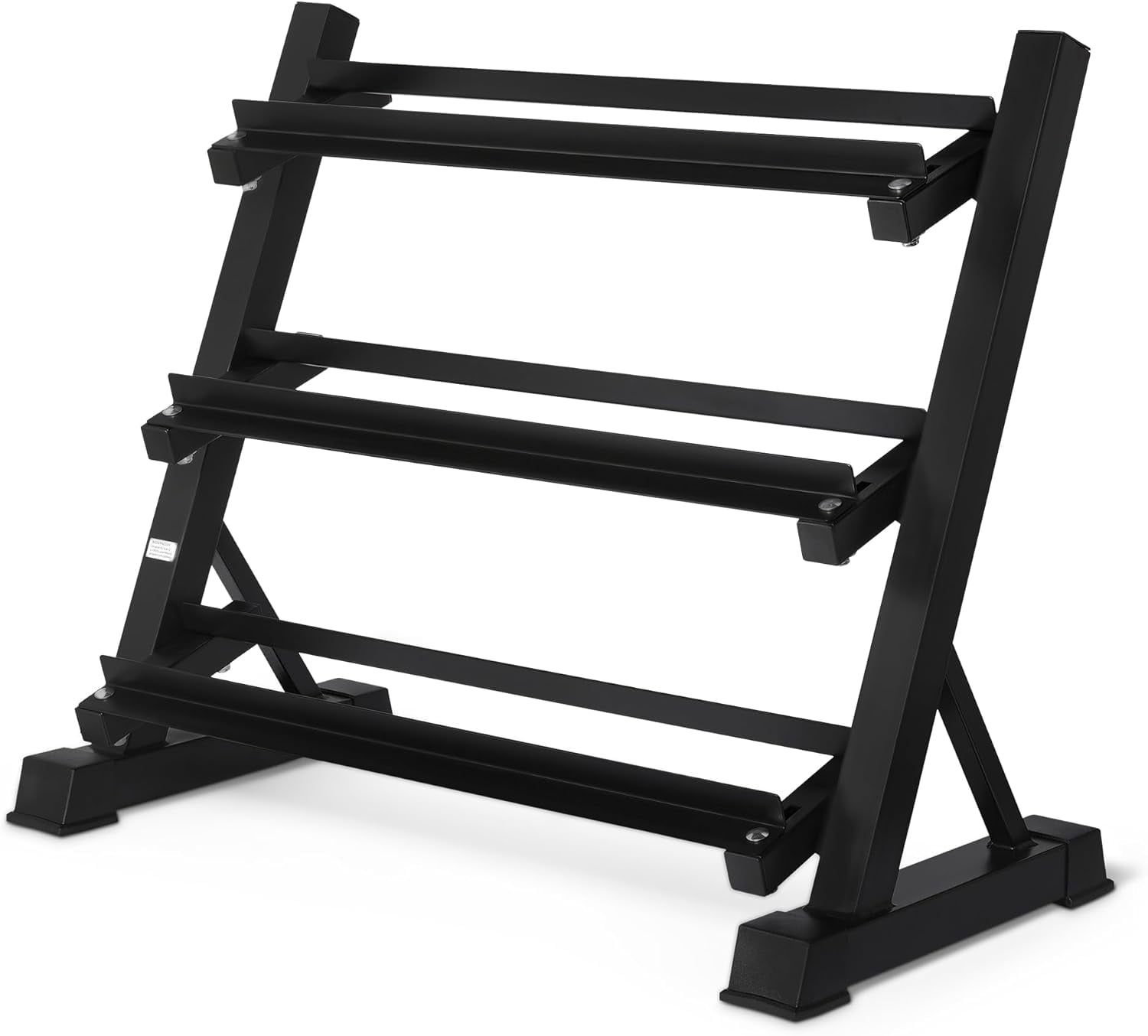 Adjustable Dumbbell Weight Rack, Sturdy 3-Tier Steel Stand