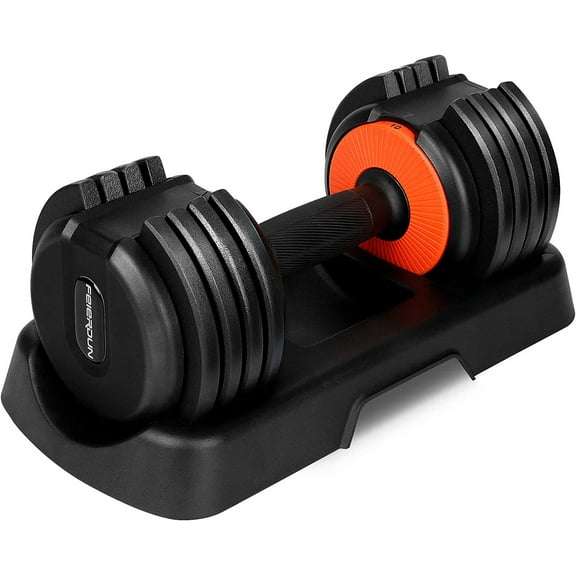 Adjustable Dumbbell Weights Dumbbell, Women and Men 22 Pound Weight Exercise and Fitness Dumbbells for Home Gym and Workout (Single)