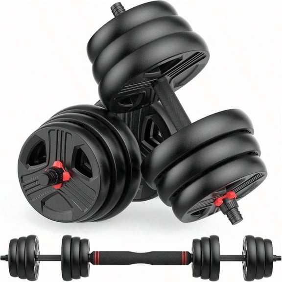 Adjustable Dumbbells 20 30 40 55 60 70 80 90lbs Free Weights Dumbbells Convertible 2 Or 3 In 1 Set Used As Barbell Kettlebells A Pair Of Lightweight For Home Gym
