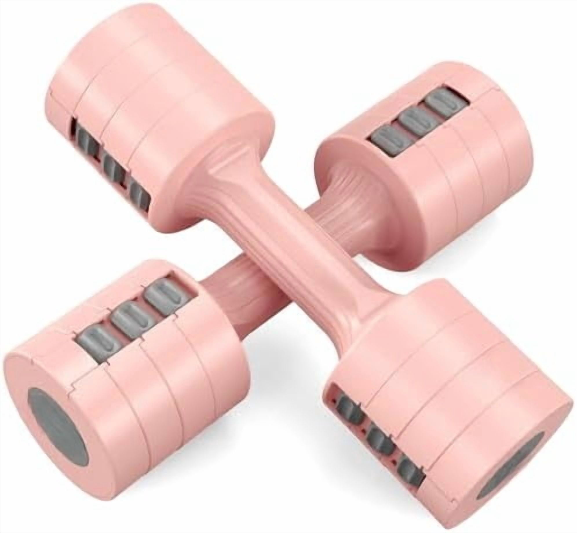 Adjustable Dumbbells 5 lb Dumbbells Set of 2 / Pair 10 lb Total Free Weights 6 in 1 Women Hand Weights for Home,Office,Gym Exercise Training 2lb 3lb 4lb 5lb Fast Adjust