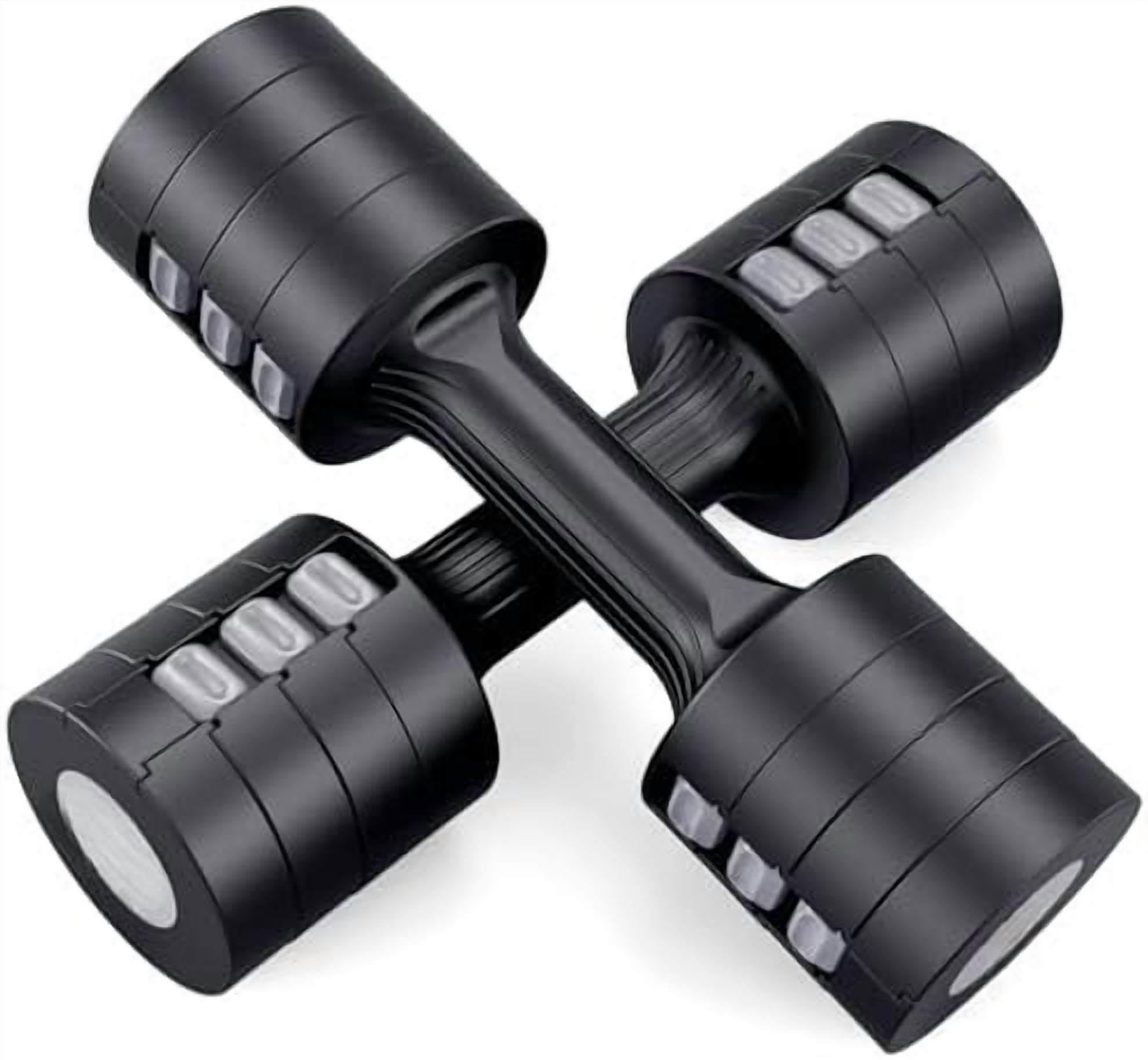 Adjustable Dumbbells 5 lb Dumbbells Set of 2 / Pair 10 lb Total Free Weights 6 in 1 Women Hand Weights for Home,Office,Gym Exercise Training 2lb 3lb 4lb 5lb Fast Adjust