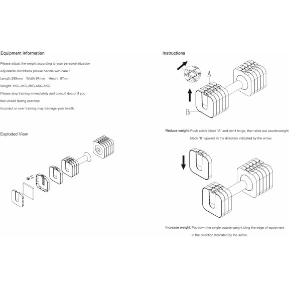 Adjustable Dumbbells Set 4.4-11lb Pair - Space Saving Home Gym Weights with Non-Slip Grip for Strength Training