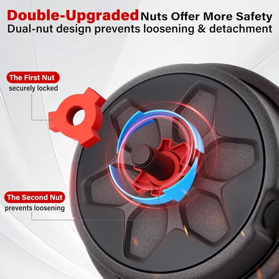 Adjustable Dumbbells Set, 4-in-1 Weight System with Connector for Home Gym, 5.5-88LBS Free Weights