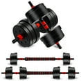 thumbnail image 1 of Adjustable-Dumbbells-Sets, 44lbs Free Weights-Dumbbells Set of 2 Convertible To Barbell A Pair of Lightweight for Home Gym,Women and Men Equipment, 1 of 7