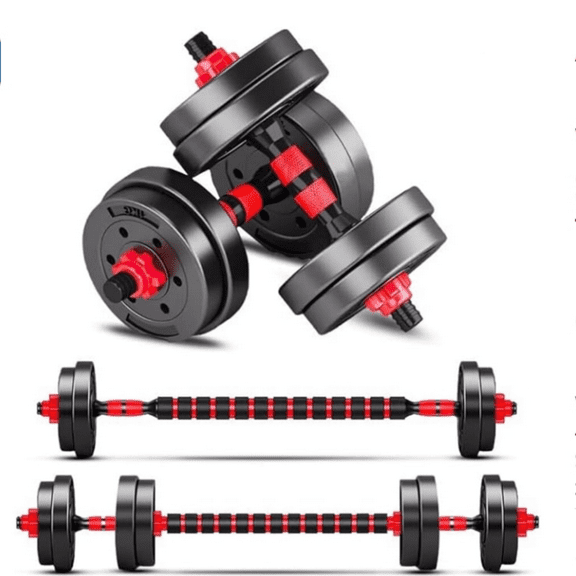 Adjustable-Dumbbells-Sets,Free Weights-Dumbbells Set of 2 Convertible To Barbell A Pair of Lightweight for Home Gym,Women and Men Equipment