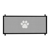Adjustable Duty Dog Gate For Stairs and Doorways 307 Inch Tall Indoor Pet Barrier With Breathable Mesh Screen Fits 708 Wide Openings