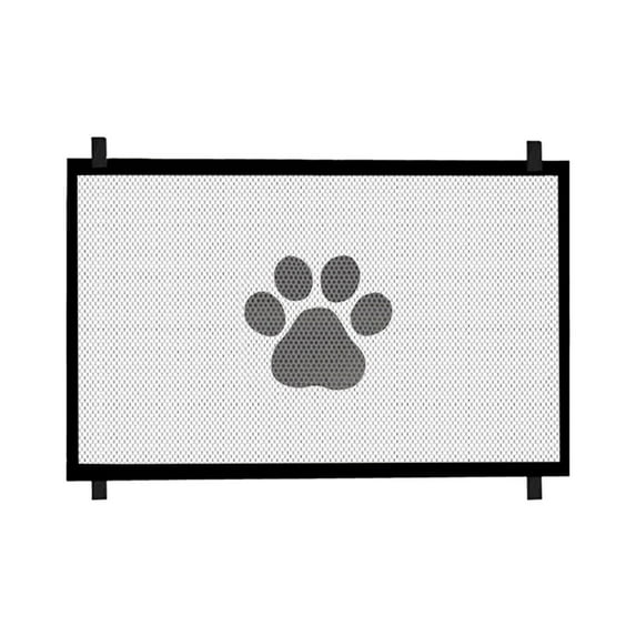 Adjustable Duty Dog Gate For Stairs and Doorways 307 Inch Tall Pet Barrier With Breathable Mesh Screen Fits 708 Wide Openings Indoor Solution