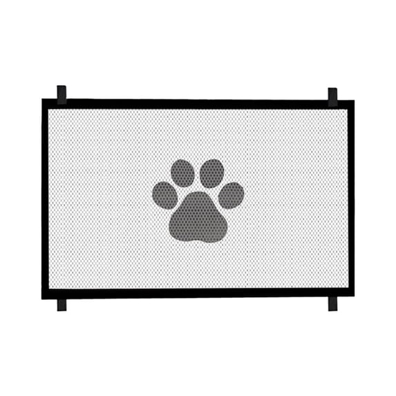 Adjustable Duty Dog Gate For Stairs And Doorways 307 Inch Tall Pet Barrier With Breathable Mesh Screen Fits Wide Openings Indoor Use