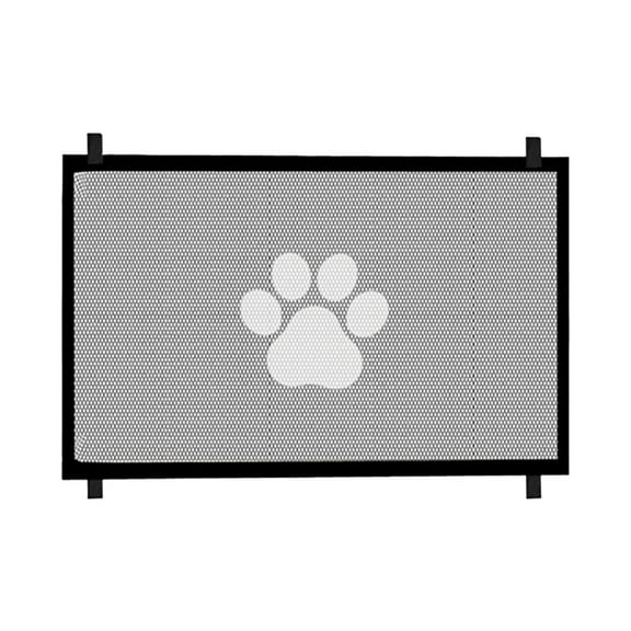 Adjustable Duty Dog Gate for Stairs and Doorways - 307" Tall Breathable Mesh Screen Indoor Pet Barrier Fits 708" Openings