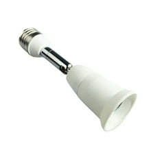 National Artcraft E26 Lamp Sockets With Push-Thru Switch - Nickel Plated (2 Pack)