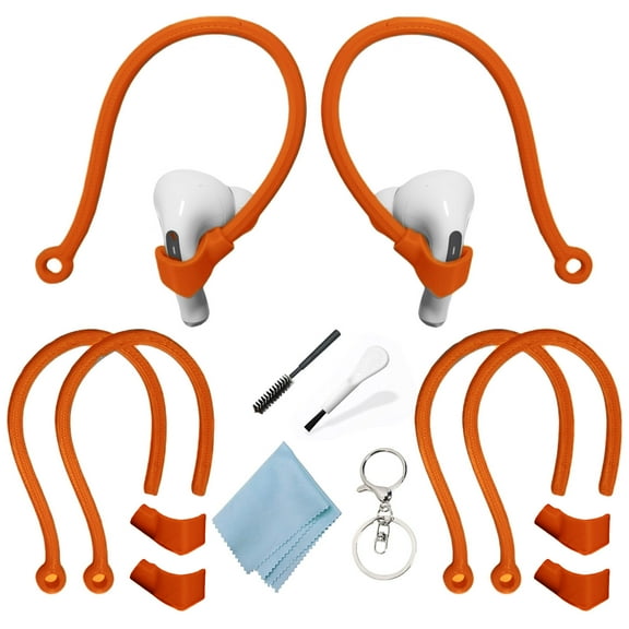 Adjustable Ear Hooks Compatible with AirPods 4, 3, 1, 2 and Pro & All in-Ear Headphones with Stems - 2 Pairs Secure & Comfortable Prevent Falls Ear Holders for Headphones - Easy to Install-CHKYWAIY