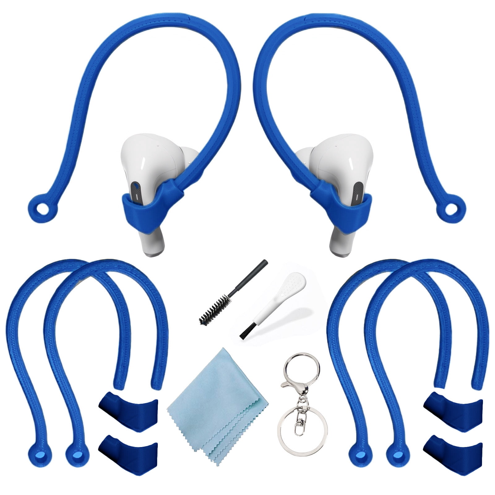 Adjustable Ear Hooks Compatible with AirPods 4, 3, 1, 2 and Pro & All in-Ear Headphones with Stems - 2 Pairs Secure & Comfortable Prevent Falls Ear Holders for Headphones - Easy to Install-CHKYWAIY thumbnail 2