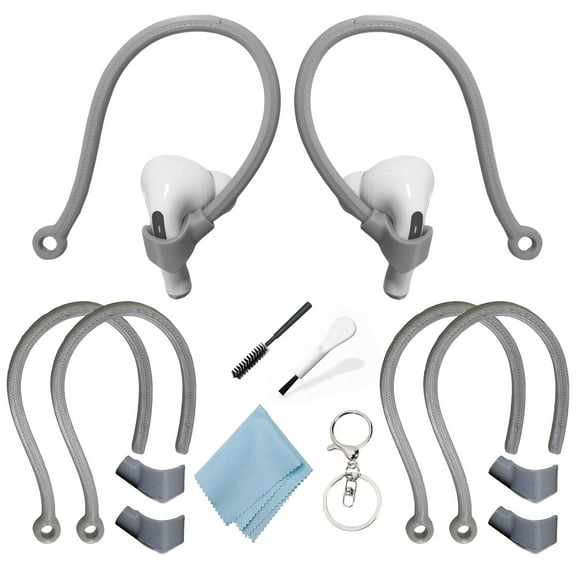 Adjustable Ear Hooks Compatible with AirPods 4, 3, 1, 2 and Pro & All in-Ear Headphones with Stems - 2 Pairs Secure & Comfortable Prevent Falls Ear Holders for Headphones - Easy to Install-CHKYWAIY