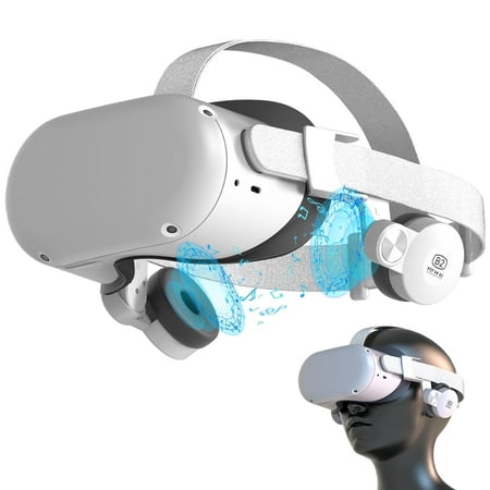 Adjustable Ear Muffs Fit for Oculus Quest 2, EEEkit Sound Earmuffs Enhance Sound Effect for Quest 2 VR Headset Accessory Compatible with Meta/Oculus Quest 2, Elite Head Strap, FIIT VR T2, T2power