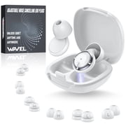 Adjustable Ear Plugs for Sleeping Noise Cancelling - 3 Modes Noise Reduction EarPlugs 17-35dB for Snoring, Travel & Concerts | 7 Pairs Silicone Tips XS/S/M/L | Magnetic Carry Casewhite