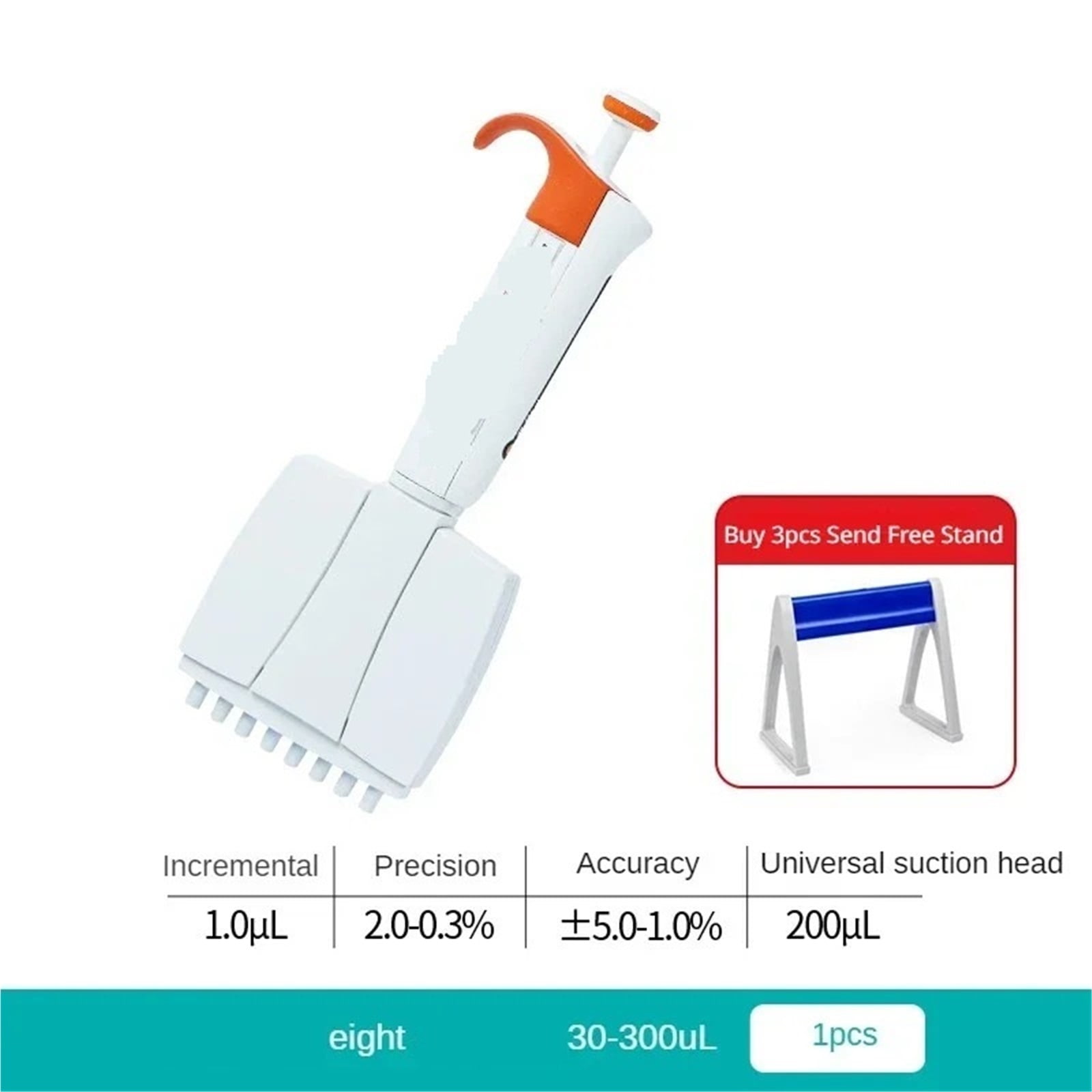 Adjustable Eight Pipette Twelve Pipettes Half Pipettors , High-Accurate