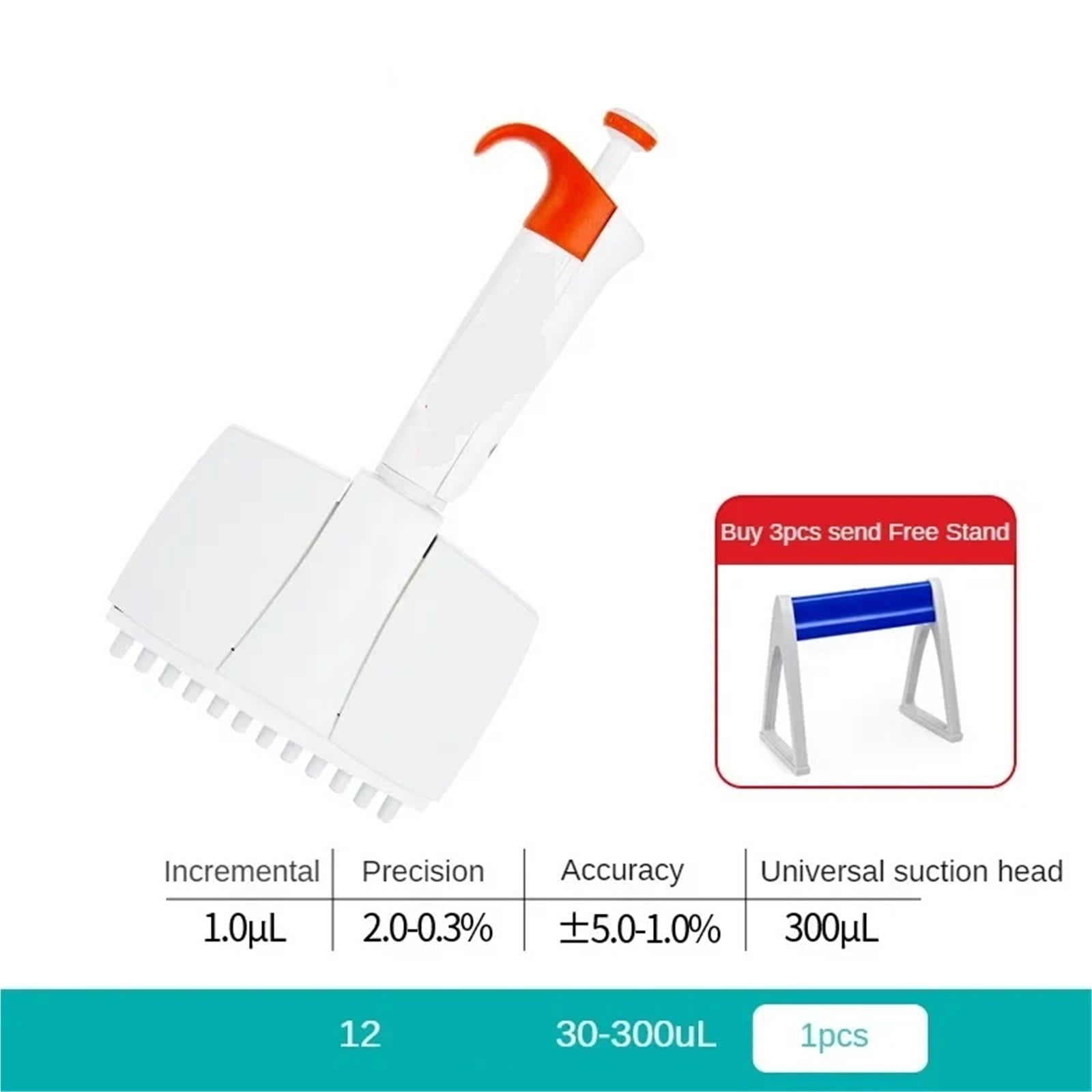 Adjustable Eight Pipette Twelve Pipettes Half Pipettors , High-Accurate