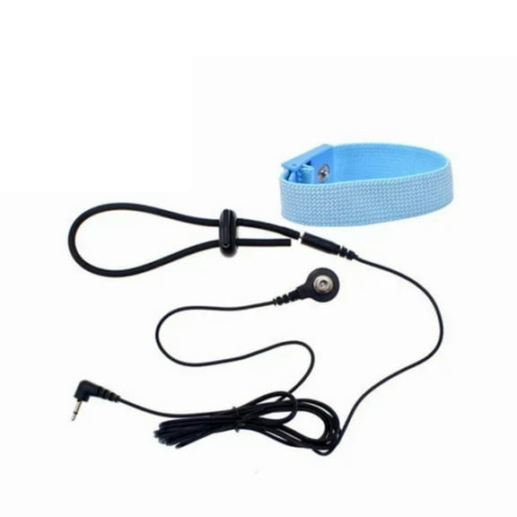 Adjustable Elastic Blue Loops Conductive Ring Massager DIY Units with Wires Cable
