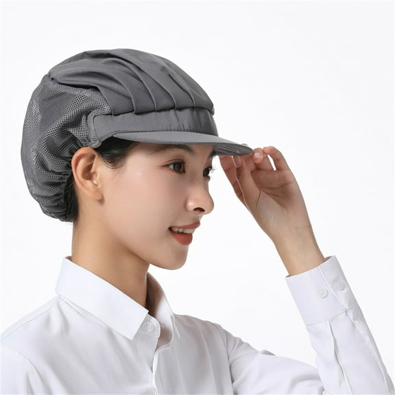 Adjustable Elastic Chefs Hat Worker Hair Net For Kitchen Professional Breathable Mesh Design Food Grade Safety Hair Covers