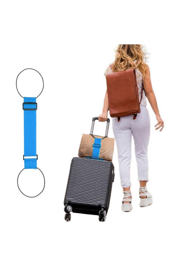 Adjustable Elastic Luggage Strap Travel Belt With Quick Release Buckle For Suitcase And Carry On Bag