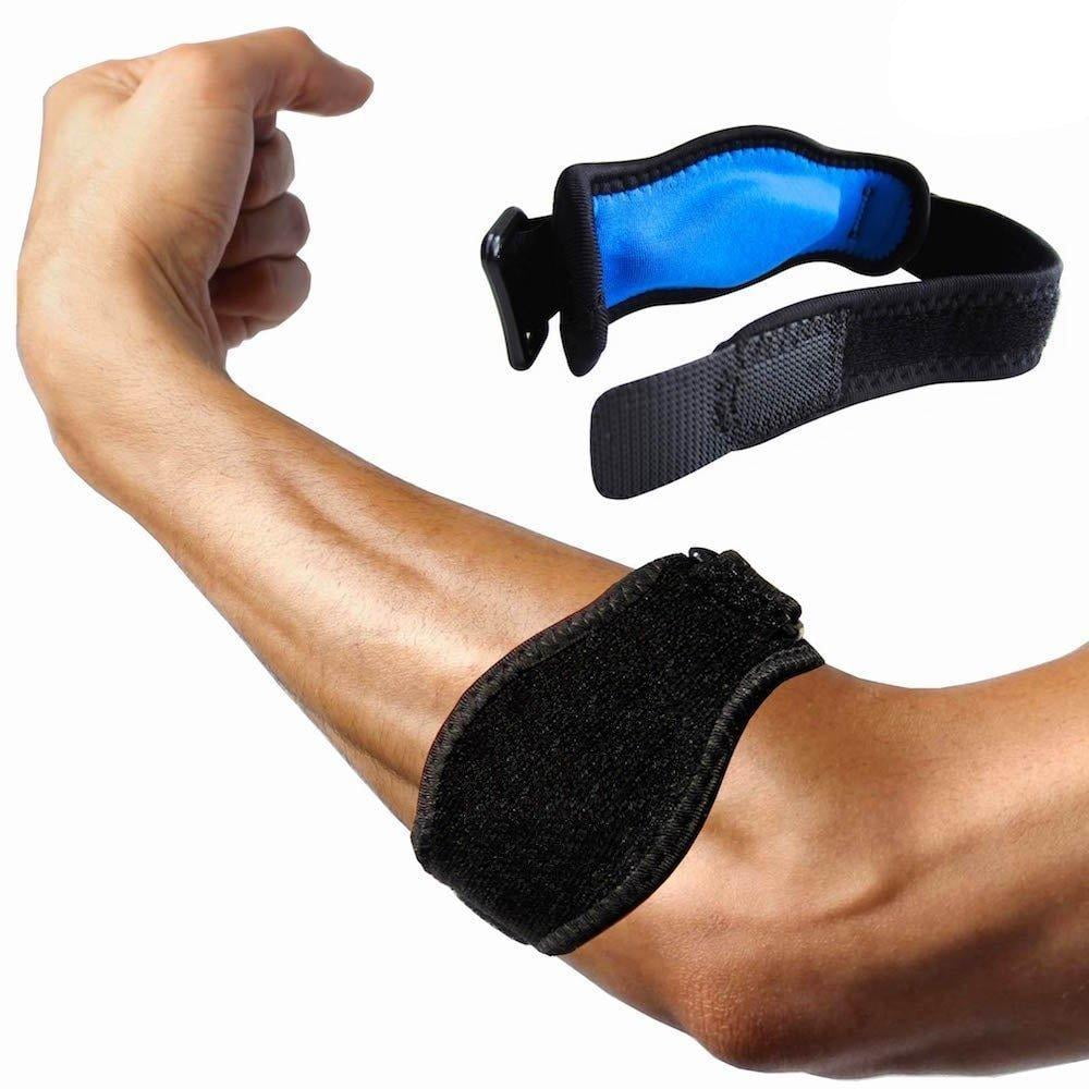 Adjustable Elbow Support, Tennis Golfers Elbow Brace Wrap Arm Support Strap  Band 