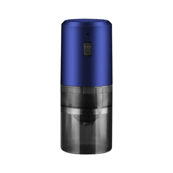 Adjustable Electric Coffee Grinder Usb Rechargeable Portable Burr Mill Home Coarse Fine Setting Coffee Bean Grinder Blue Plastic Coffee Machine Accessory Kitchen Gadget Grinding Tool Blue