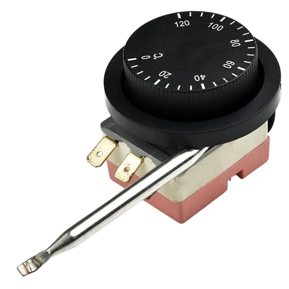Adjustable Electric Fan Thermostat Switch Radiator 250V 0-120 Degrees Electric Fryer Temperature Controller