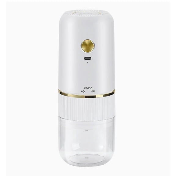 Adjustable Electric Grinder with Ceramic Grinding Core for Coffee, Spices, and Sea Salt - Durable and Easy to Clean